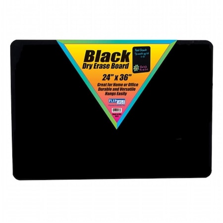 Flipside Black Dry Erase Board 24 X 36 FL97921